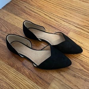 Black Suede Flats